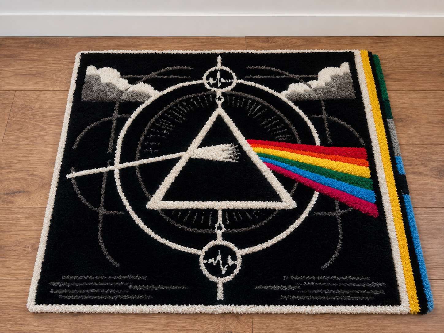 Tapete Tufting Prism Rainbow – Inspirado em Pink Floyd | Artesanal